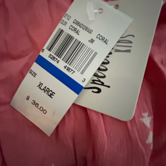 Speechless Coral Tank Sz XL & Imperial Star Shorts Sz 16 Set Retail $72 - Picture 6 of 7